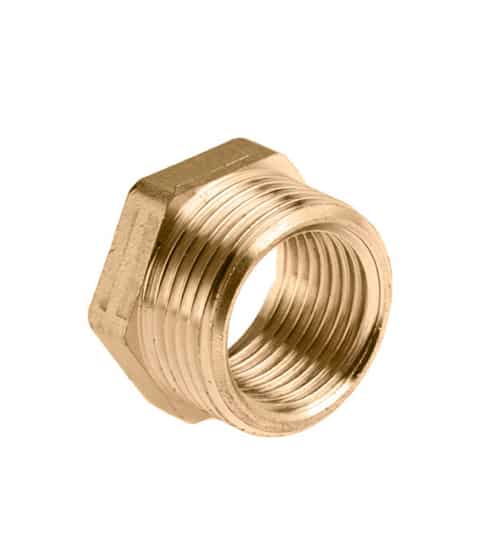 Draadfitting verloopnipper 1'' naar 3/4 binnendraad verloopring van messing